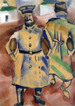 マルク・シャガール Painting - パンを持った兵士 現代マルク・シャガール